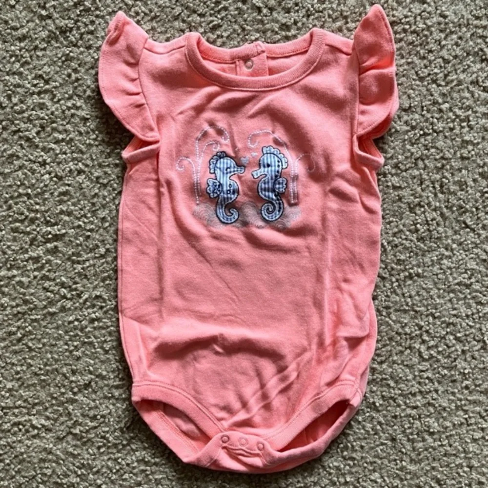 EUC Gymboree Baby Outfit with Seahorse Onesie, matching bottoms and sweater
